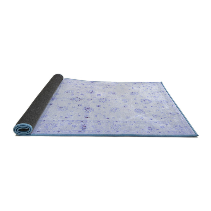 Sideview of Persian Blue Traditional Rug, tr846blu