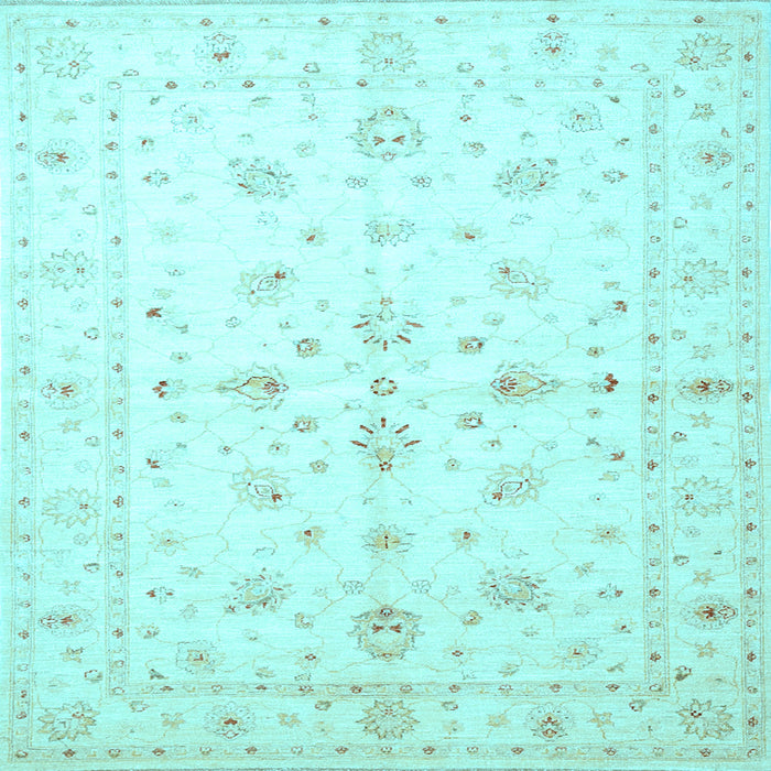 Square Persian Light Blue Traditional Rug, tr846lblu