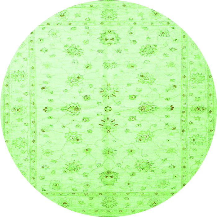 Machine Washable Persian Green Traditional Area Rugs, wshtr846grn