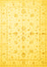 Machine Washable Persian Yellow Traditional Rug, wshtr846yw