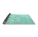 Sideview of Persian Light Blue Traditional Rug, tr847lblu