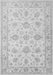 Serging Thickness of Machine Washable Persian Gray Traditional Rug, wshtr847gry