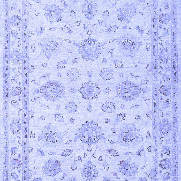 Machine Washable Persian Blue Traditional Rug, wshtr847blu
