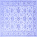 Square Persian Blue Traditional Rug, tr847blu