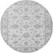 Square Persian Gray Traditional Rug, tr847gry