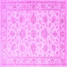 Square Persian Purple Traditional Rug, tr847pur