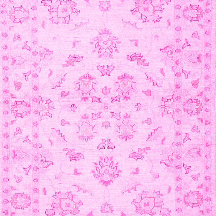 Machine Washable Persian Pink Traditional Rug, wshtr848pnk