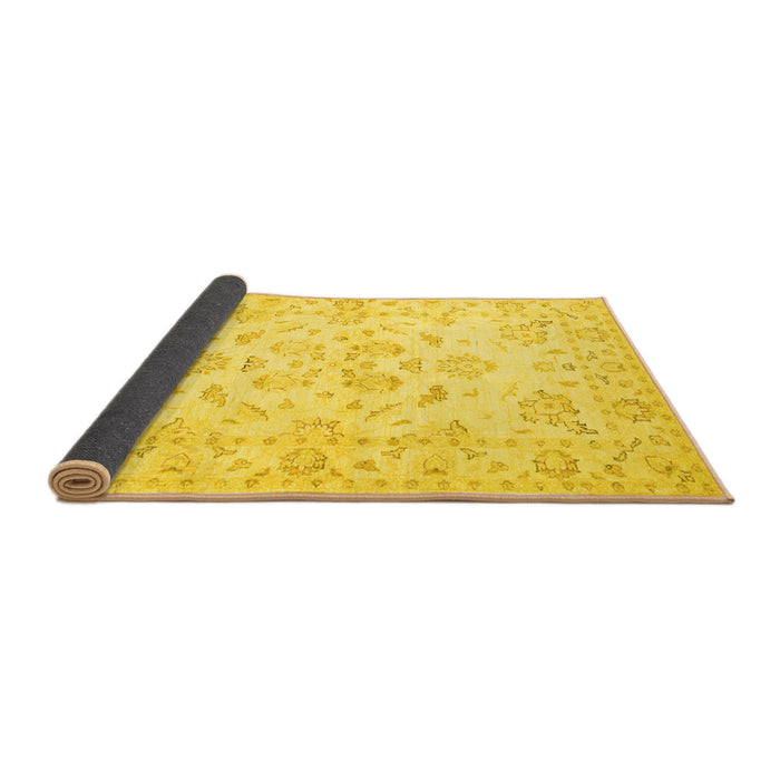Sideview of Persian Yellow Traditional Rug, tr848yw