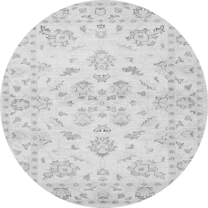 Machine Washable Persian Gray Traditional Rug, wshtr848gry