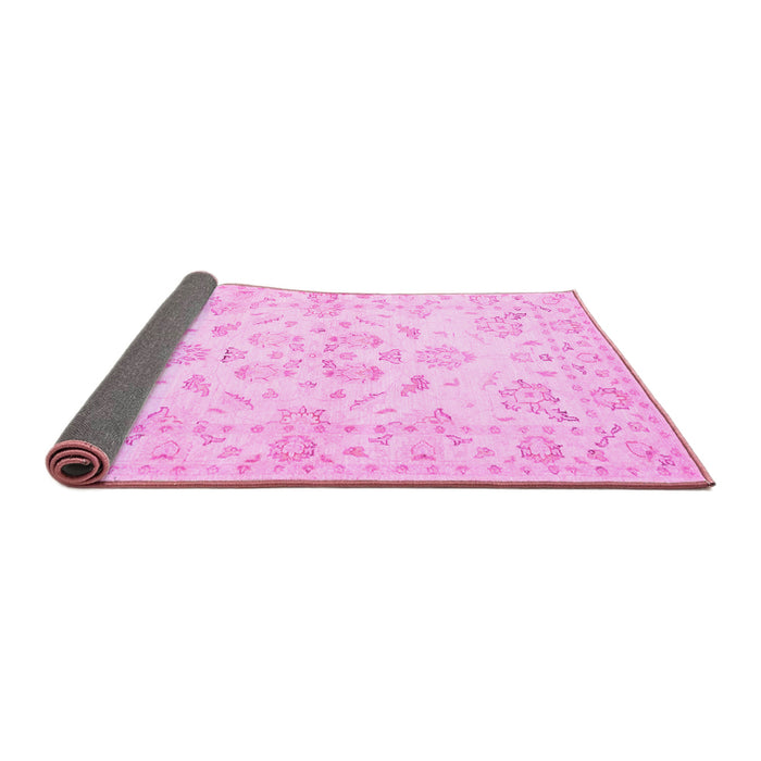 Sideview of Persian Pink Traditional Rug, tr848pnk