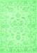 Machine Washable Persian Emerald Green Traditional Area Rugs, wshtr848emgrn