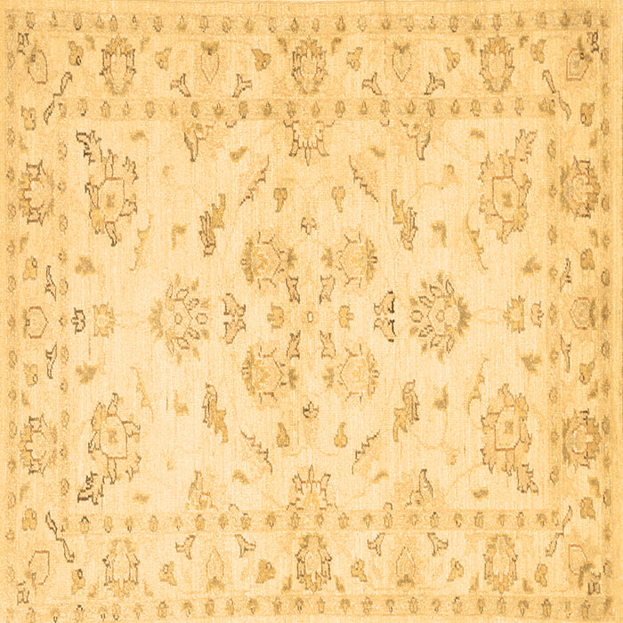 Square Machine Washable Persian Brown Traditional Rug, wshtr848brn