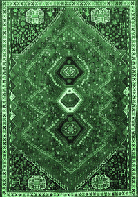 Persian Emerald Green Traditional Rug, tr849emgrn