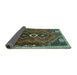 Sideview of Persian Turquoise Traditional Rug, tr849turq