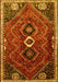 Machine Washable Persian Yellow Traditional Rug, wshtr849yw