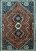 Machine Washable Persian Light Blue Traditional Rug, wshtr849lblu