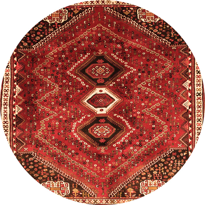 Machine Washable Persian Orange Traditional Area Rugs, wshtr849org