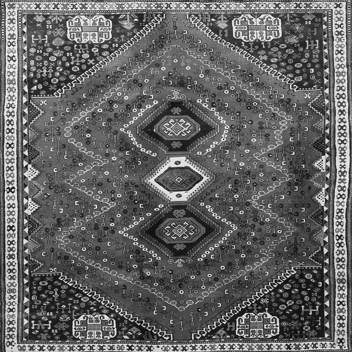 Serging Thickness of Persian Gray Traditional Rug, tr849gry