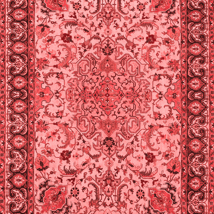 Machine Washable Persian Red Traditional Rug, wshtr84red