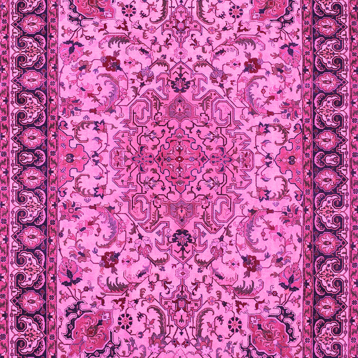 Machine Washable Persian Pink Traditional Rug, wshtr84pnk