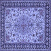 Square Persian Blue Traditional Rug, tr84blu