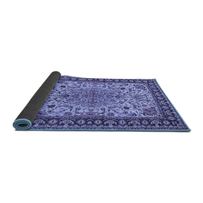 Sideview of Persian Blue Traditional Rug, tr84blu