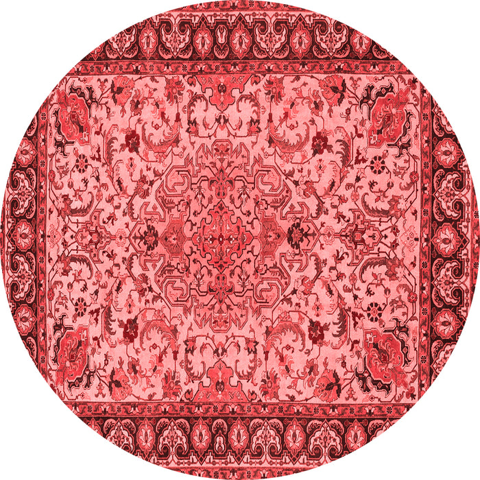 Machine Washable Persian Red Traditional Rug, wshtr84red