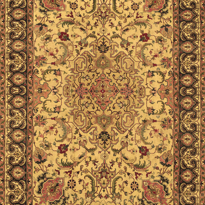 Machine Washable Persian Brown Traditional Rug, wshtr84brn