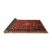 Sideview of Traditional Red Persian Rug, tr850