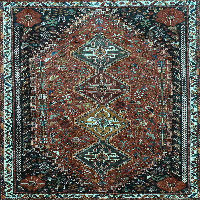 Square Persian Light Blue Traditional Rug, tr850lblu
