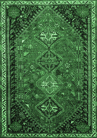 Persian Emerald Green Traditional Rug, tr850emgrn