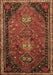 Machine Washable Persian Brown Traditional Rug, wshtr850brn