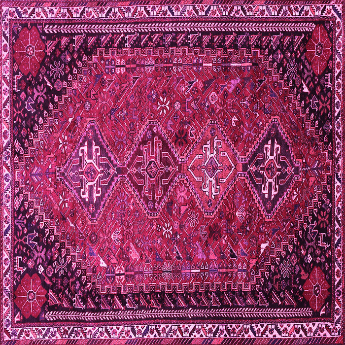 Square Persian Pink Traditional Rug, tr850pnk