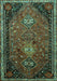 Persian Turquoise Traditional Rug, tr850turq