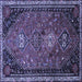 Square Persian Blue Traditional Rug, tr850blu