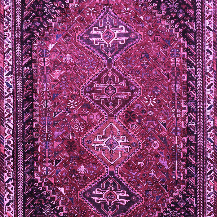 Machine Washable Persian Purple Traditional Area Rugs, wshtr850pur