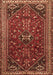 Machine Washable Persian Brown Traditional Rug, wshtr851brn