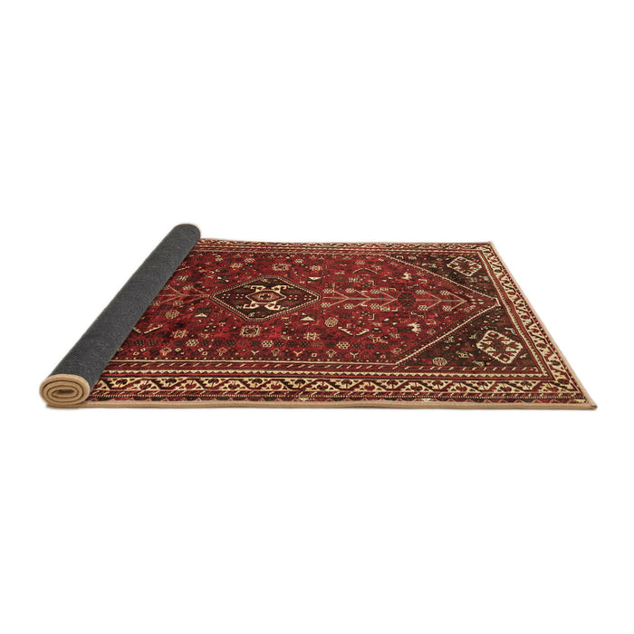 Sideview of Persian Brown Traditional Rug, tr851brn