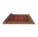 Sideview of Persian Brown Traditional Rug, tr851brn