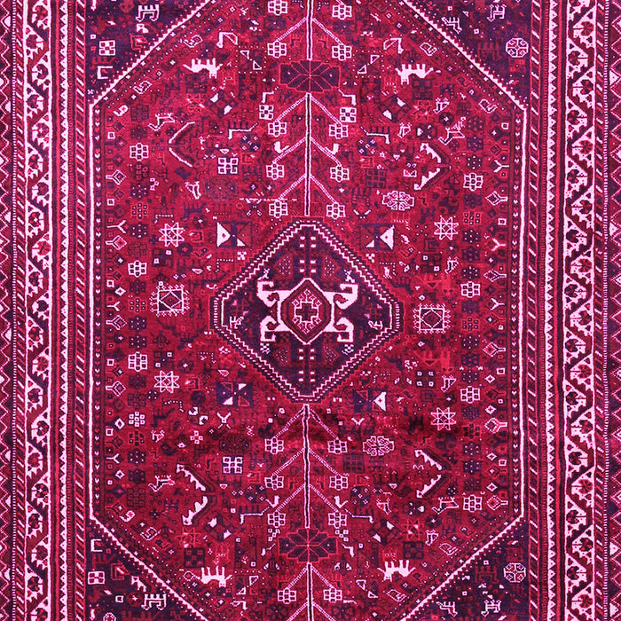 Machine Washable Persian Pink Traditional Rug, wshtr851pnk