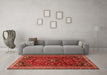 Machine Washable Persian Orange Traditional Area Rugs in a Living Room, wshtr851org