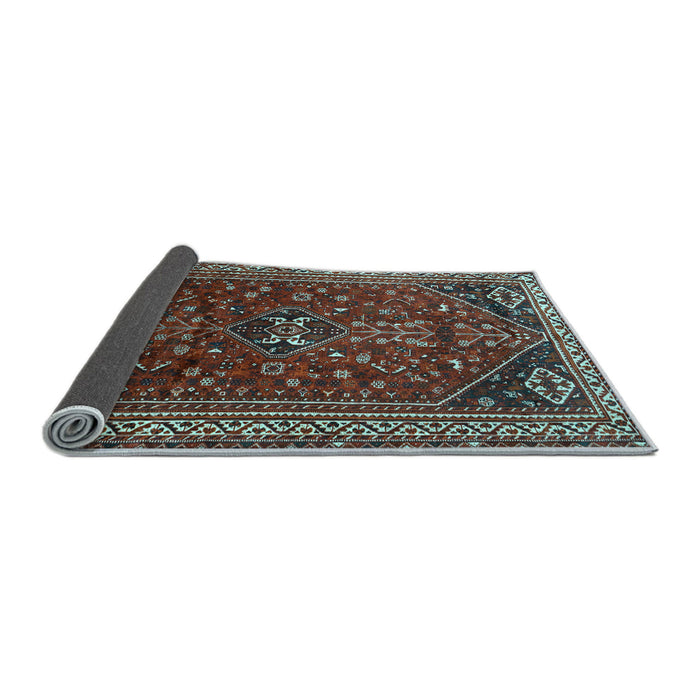 Sideview of Persian Light Blue Traditional Rug, tr851lblu