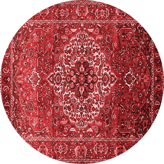 Machine Washable Persian Red Traditional Rug, wshtr852red