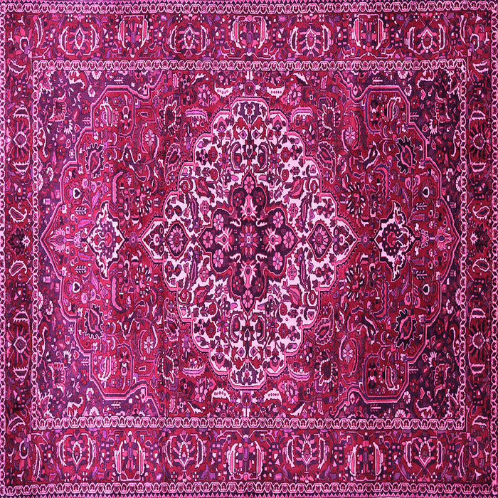 Square Persian Pink Traditional Rug, tr852pnk
