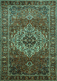 Persian Turquoise Traditional Rug, tr852turq