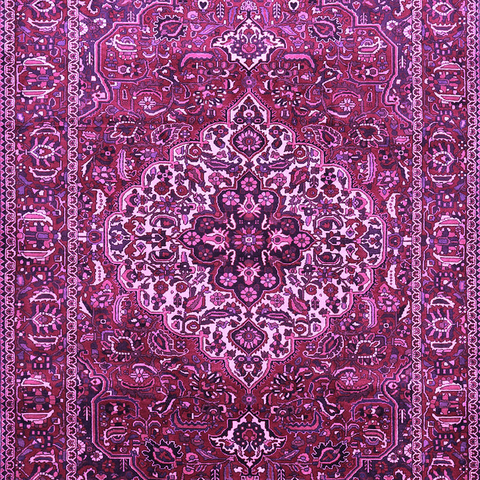 Machine Washable Persian Purple Traditional Area Rugs, wshtr852pur