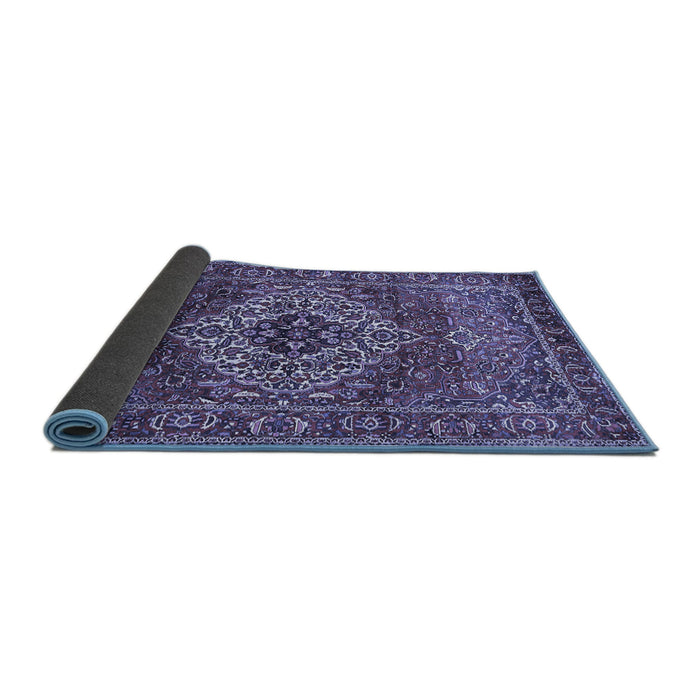 Sideview of Persian Blue Traditional Rug, tr852blu