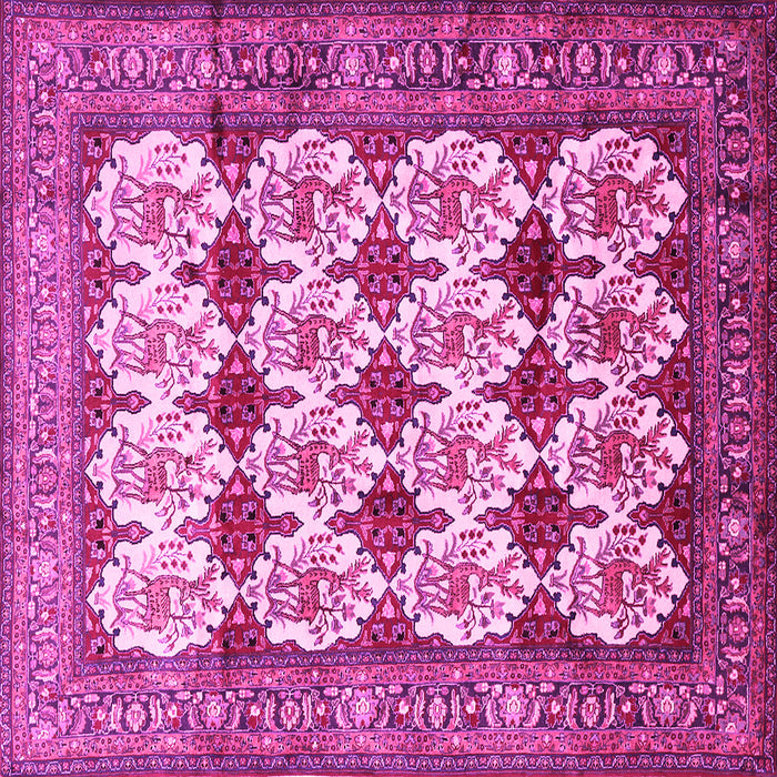 Square Persian Pink Traditional Rug, tr853pnk