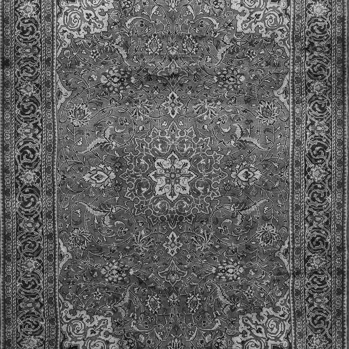 Serging Thickness of Machine Washable Persian Gray Traditional Rug, wshtr854gry