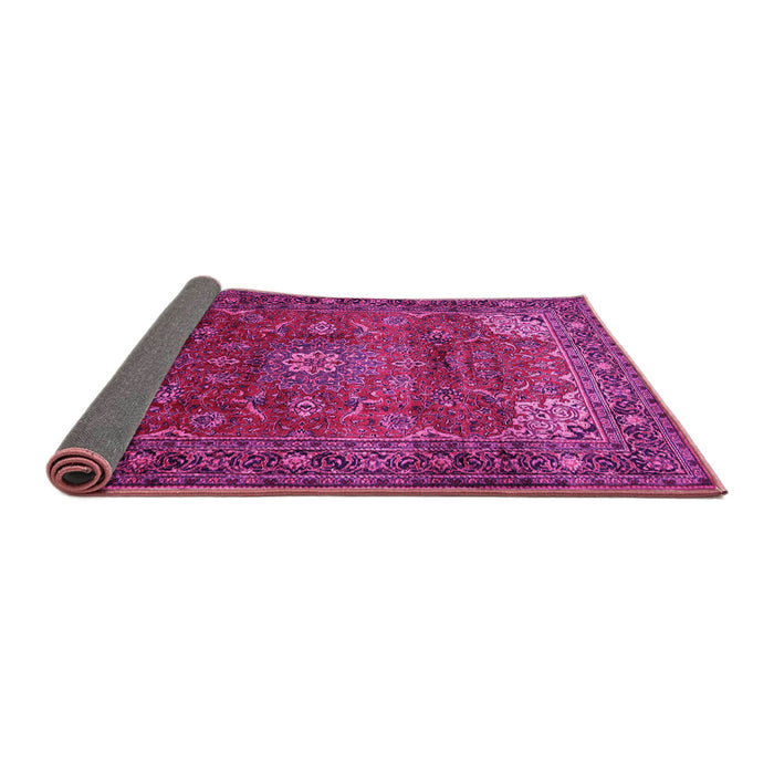 Sideview of Persian Pink Traditional Rug, tr854pnk